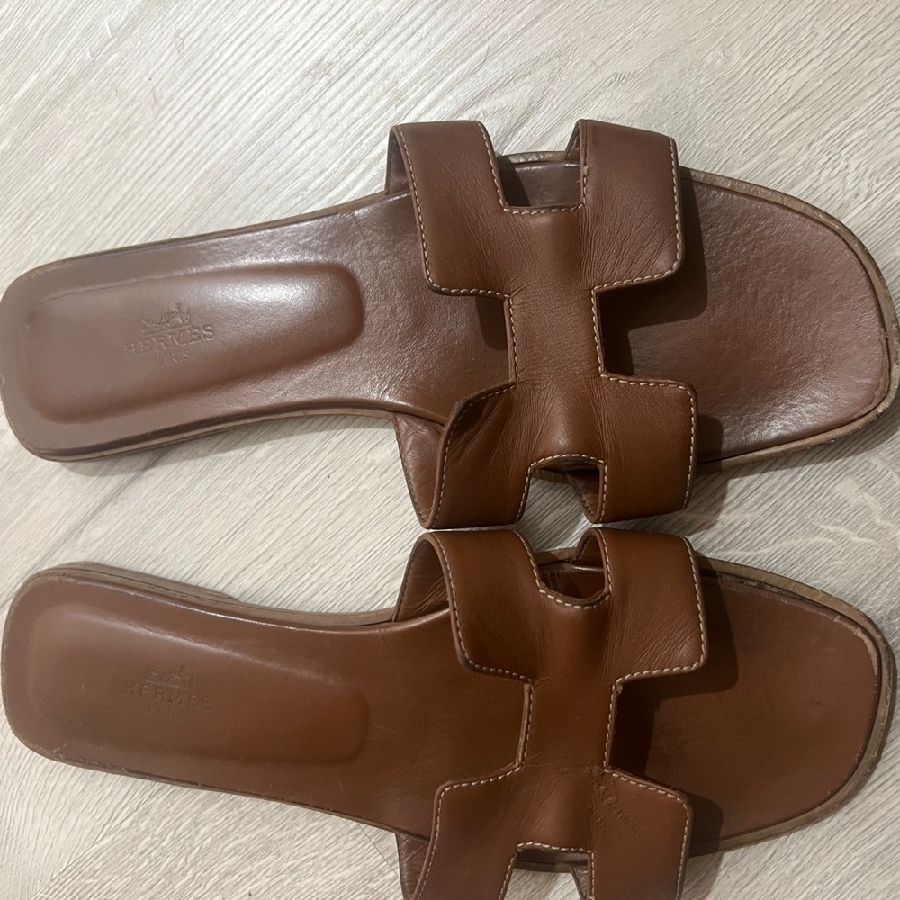 Brown Leather Women's Sandals